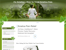 Tablet Screenshot of fixsciatica.com